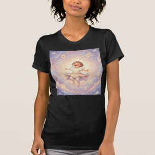 Schwebend im göttlichen Lachen – Engelhaftes inner T-Shirt