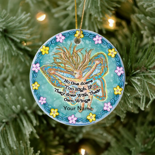 Schwebend Keramik Ornament (Baum)