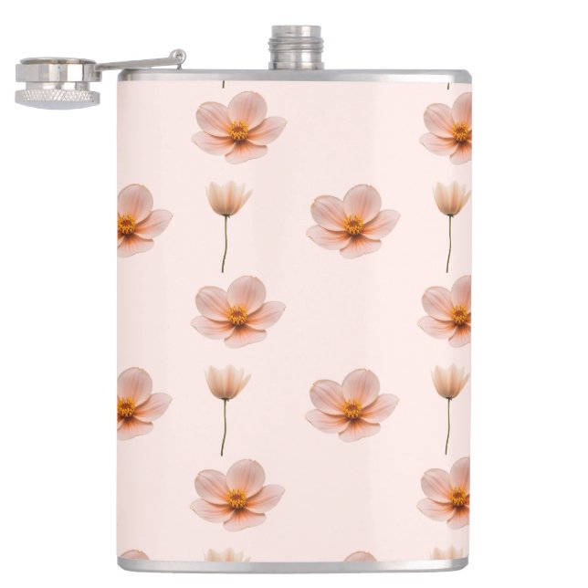 Schwebende Blumenmelodie Flachmann (Geöffnet)