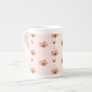 Schwebende Blumenmelodie Prozellantasse