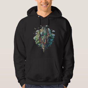 Schwebende Erde Hoodie