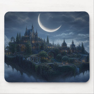 Schwebende gotische Zitadelle-Mauspad Mousepad