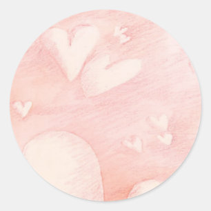 Schwebende Herzen - Aufkleber