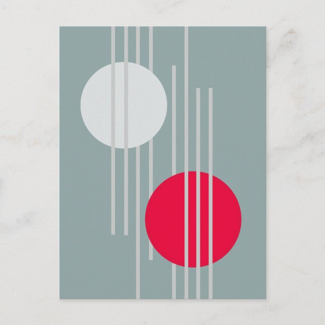 Schwebende Kreise 3 Postkarte (Vorderseite)