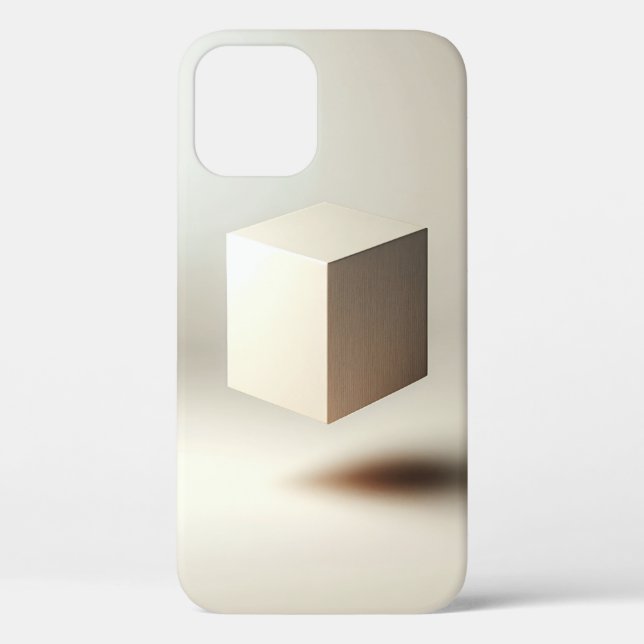 Schwebende Minimalistische Würfelkunst - Modernes  Case-Mate iPhone Hülle (Rückseite)