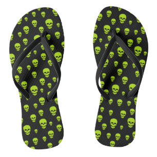 Schwebende Totenkopf-Popart Flip Flops