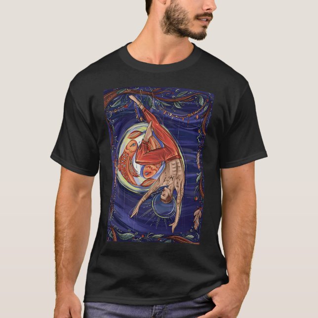 Schwebender Akrobat (Der Gehängte) T-Shirt (Vorderseite)