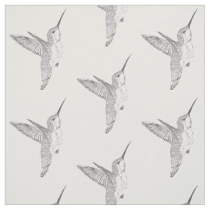 Schwebender Kolibri-Druck Stoff