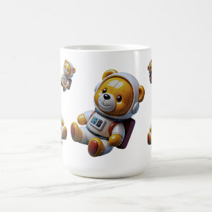 Schwebender Weltraum-Teddy Kaffeetasse