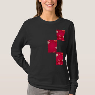 Schwebendes Herzen-Ballon-Design – Valentinstag T-Shirt