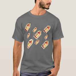Schwebendes Laternen-Glow-Muster Cozy Ästhetik-Des T-Shirt
