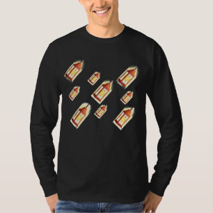 Schwebendes Laternen-Glow-Muster Cozy Ästhetik-Des T-Shirt