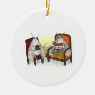 Schwebewetter Keramik Ornament