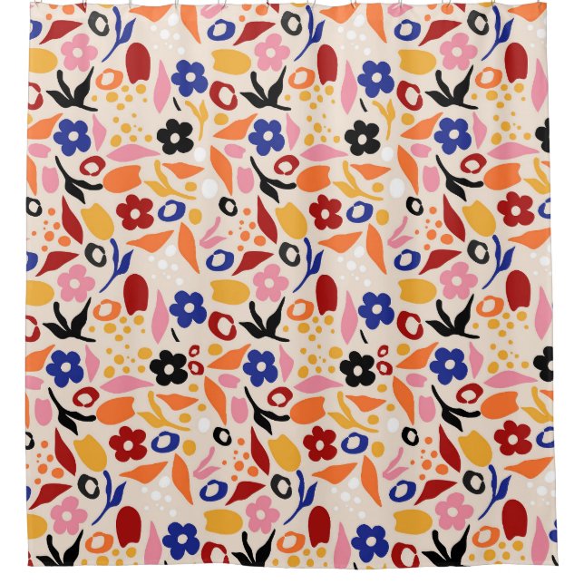 Schwebtiere Duschvorhang (Vorderseite)