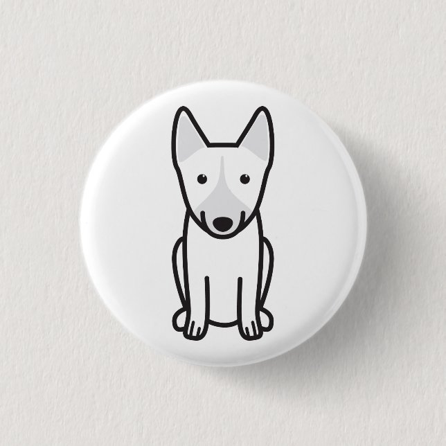 Schwede Vallhund HundeCartoon Button (Vorderseite)