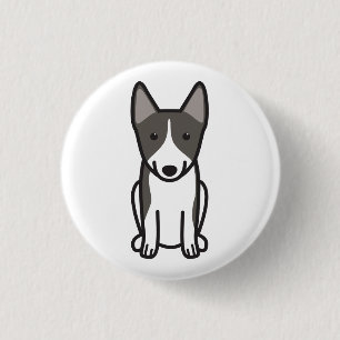 Schwede Vallhund HundeCartoon Button