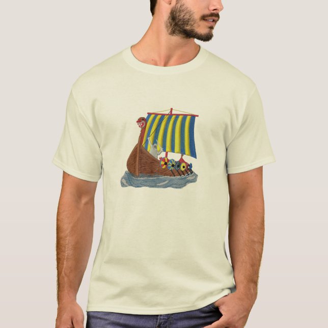 Schwede-Viking-Schiffs-skandinavisches T-Shirt (Vorderseite)
