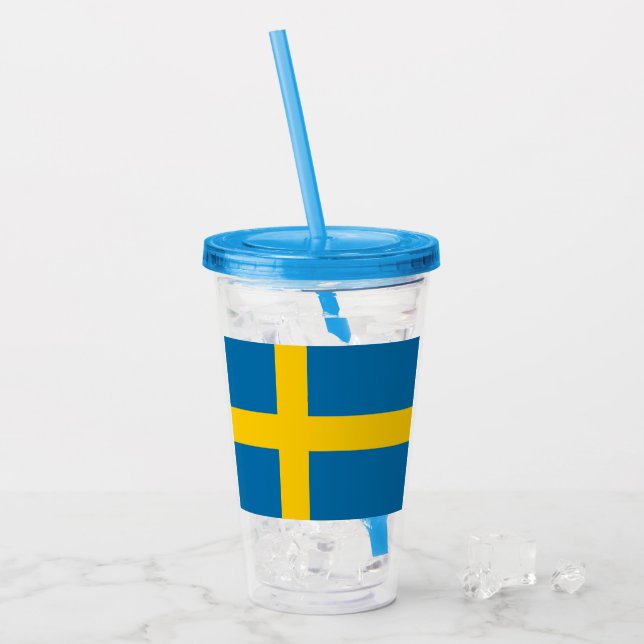 Schweden Acryltrinkbecher (Vorderseite Ice)