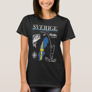 Schweden Angelteam Angel-Tour Schweden Schwedisch T-Shirt