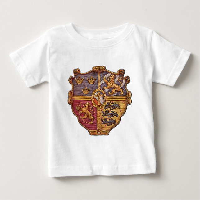 Schweden Antike Wappen Baby T-shirt (Vorderseite)