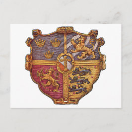 Schweden Antike Wappen Postkarte