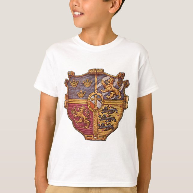Schweden Antike Wappen T-Shirt (Vorderseite)