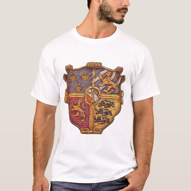 Schweden Antike Wappen T-Shirt (Vorderseite)