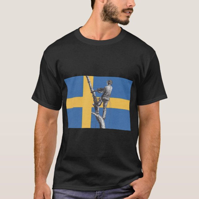 Schweden Arborist Arbor Chainsaw. T-Shirt (Vorderseite)
