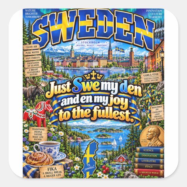 Schweden Aufkleber (Vorderseite)