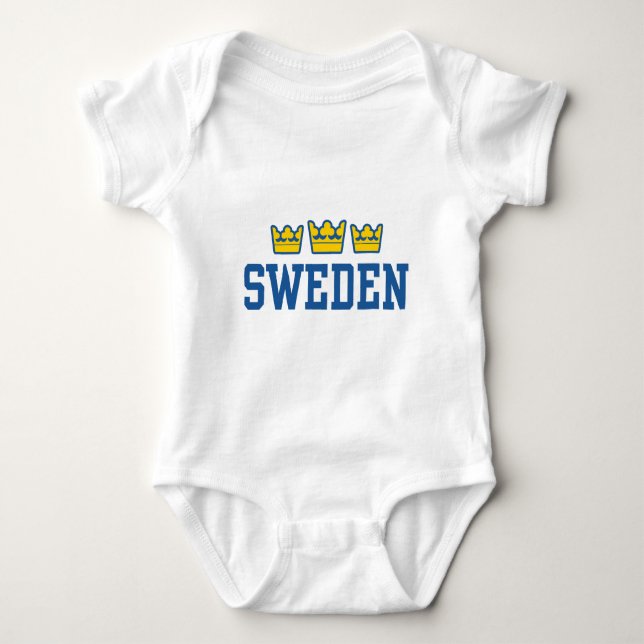 Schweden Baby Strampler (Vorderseite)