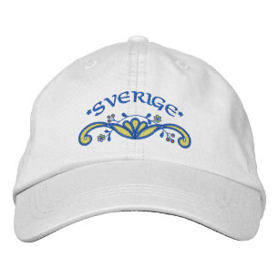 Schweden Blüh Bestickte Baseballkappe