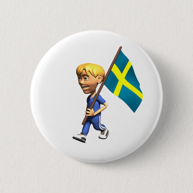 Schweden Button (Vorderseite)
