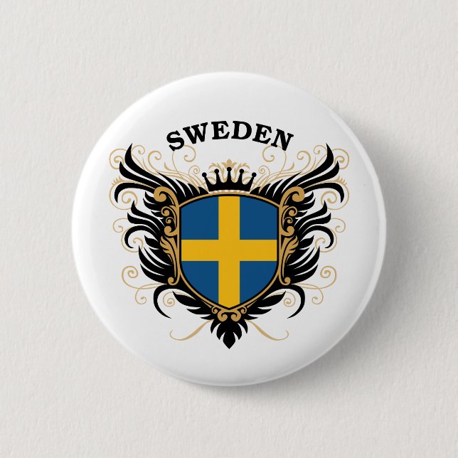 Schweden Button (Vorderseite)