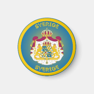 Schweden-Coat-Circle-Shape Magnet