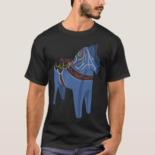 Schweden Dala Horse Dalecarlian Schwedisch T-Shirt