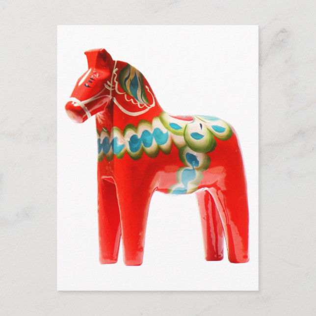Schweden Dala Horse Postkarte (Vorderseite)
