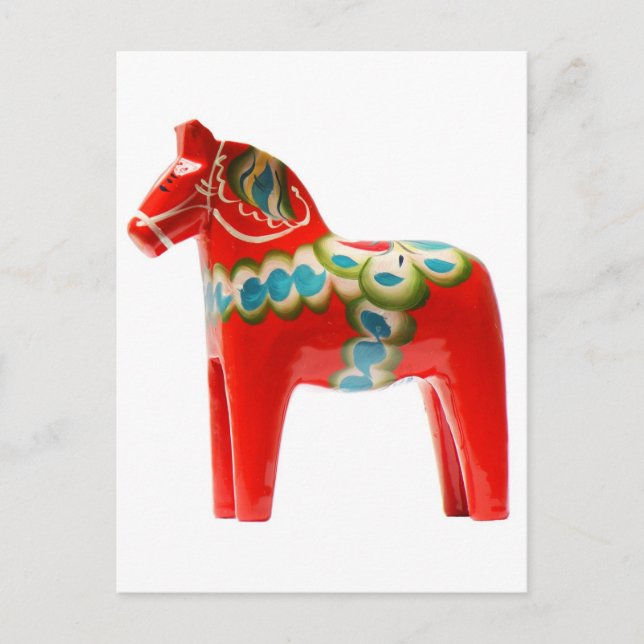 Schweden Dala Horse Postkarte (Vorderseite)