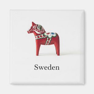 Schweden Dala Horse Schweden Reisen Magnet
