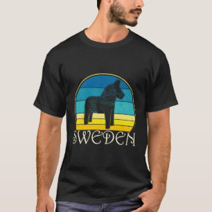 Schweden Dalecarlian Horse Skandinavier Schwedisch T-Shirt