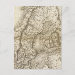 Schweden, Dänemark, Norwegen Postkarte