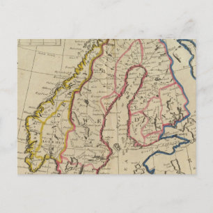 Schweden, Dänemark, Norwegen und Finnland 2 Postkarte