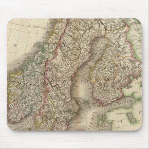 Schweden, Dänemark und Norwegen Mousepad