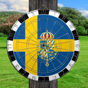 Schweden Dartboard, Spielbrett, Schwedische Flagge Dartscheibe