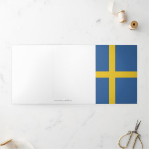 Schweden Dreifach Gefaltete Karte