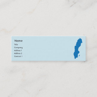 Schweden - dünn mini visitenkarte