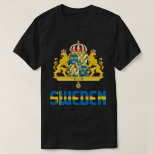 Schweden - Fahne und Wappen - Patriotik T-Shirt