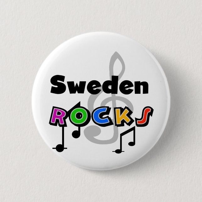Schweden-Felsen Button (Vorderseite)