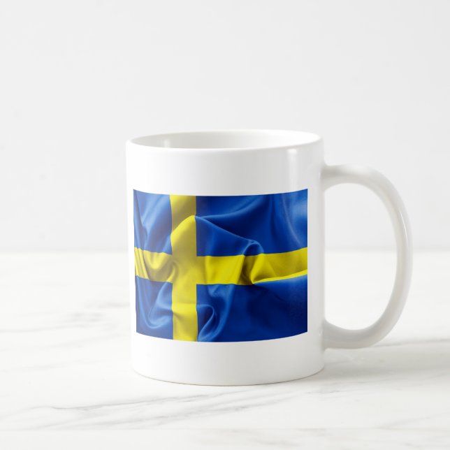 Schweden Flag Coffee Tasse (Rechts)