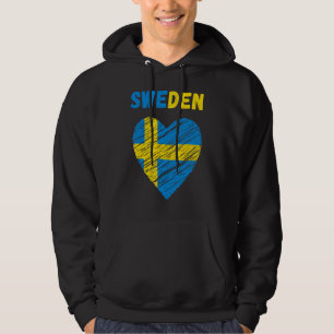 Schweden Flag Holiday Schweden Herz Schwedische Fl Hoodie
