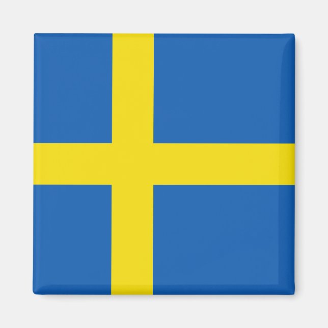 Schweden Flag Magnet (Vorne)